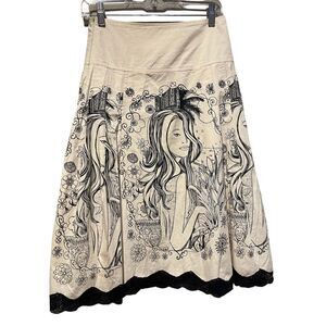 Romy Cream Skirt Size Small